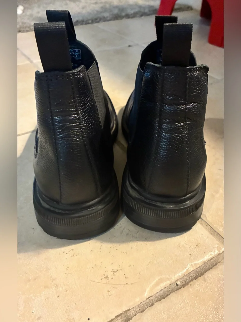 Clarks Black Leather Chelsea Boots - Picture 3 of 7